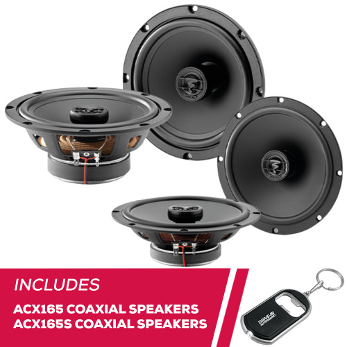 Focal ACX165, ACX165S Auditor EVO Series 6.5" 2-Way 120 Watt Coaxial Speakers Focal ACX165, ACX165S Auditor EVO Series 6.5" 2-Way 120 Watt Coaxial Speakers