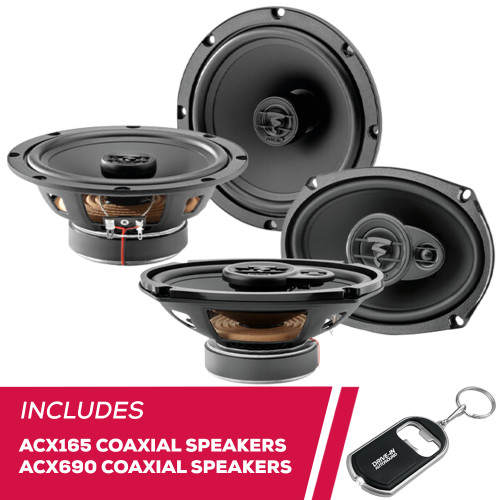 Focal ACX165 6.5" 2-Way Coaxial Speakers and ACX690 6"x9" 3-Way Coaxial Speakers Focal ACX165 6.5" 2-Way Coaxial Speakers and ACX690 6"x9" 3-Way Coaxial Speakers