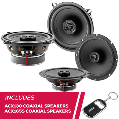 Focal 2-Way ACX130 5.25" Coaxial Speakers and ACX165S 6.5" Slim Coaxial Speakers Focal 2-Way ACX130 5.25" Coaxial Speakers and ACX165S 6.5" Slim Coaxial Speakers
