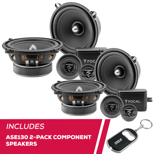 Focal 2-Pack ASE130 Auditor EVO 5.25" 2-Way 100 Watt Component Speaker System Focal 2-Pack ASE130 Auditor EVO 5.25" 2-Way 100 Watt Component Speaker System