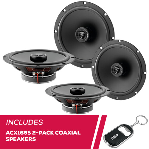 Focal 2-Pack ACX165S Auditor EVO 6.5" 120W Max Power 2-Way Slim Coaxial Speakers Focal 2-Pack ACX165S Auditor EVO 6.5" 120W Max Power 2-Way Slim Coaxial Speakers