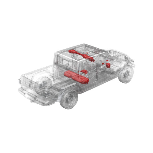 Rockford 20GLADR-STG5 All-In-One Audio Kit for Select 2020+ Jeep Gladiator JT