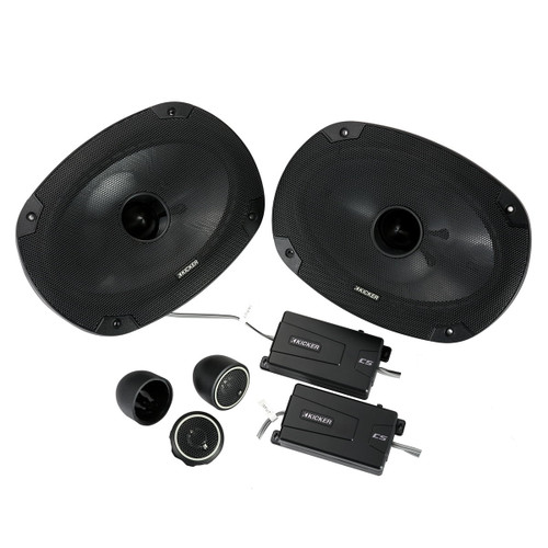 Kicker CS Series 46CSS694 6"x9" 2-Way Component Speakers with 3/4" Tweeters
