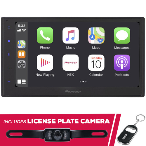 RFRB Pioneer DMH-1770NEX 6.8" Multimedia with License Plate Camera