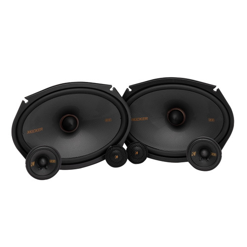 Kicker KS-Series 51KSS369 6x9" 200W Peak Power 3-Way Component Speaker System