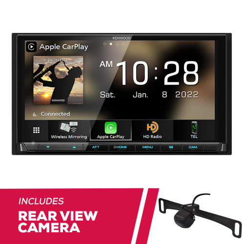 Kenwood DMX958XR 6.8" Digital Multimedia w/ License Plate Backup Camera Kenwood DMX958XR 6.8" Digital Multimedia w/ License Plate Backup Camera