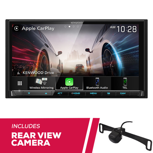 Kenwood DMX9708S 6.95" Digital Multimedia & License Plate Backup Camera