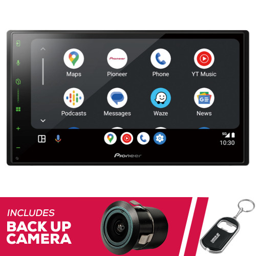 Pioneer DMH-W3050NEX 6.8" 2-DIN Multimedia with Backup Bullet Camera