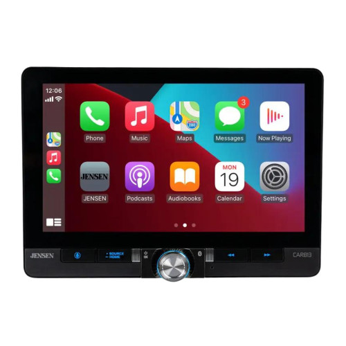 Jensen CAR813 8" Single/Double DIN Multimedia w/ License Plate Camera
