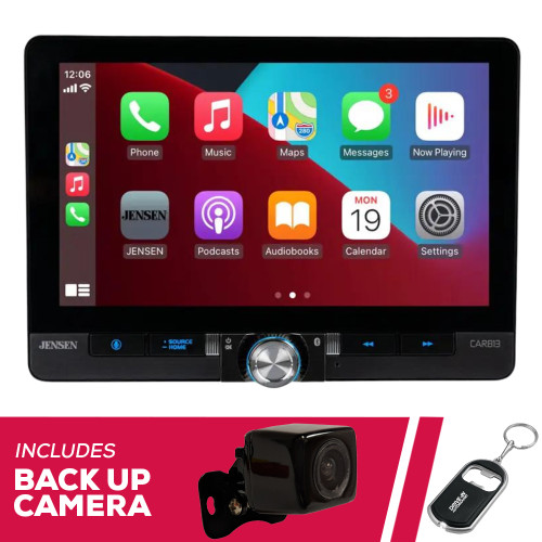 Jensen CAR813 8" Single/Double DIN Digital Multimedia w/ Backup Camera Jensen CAR813 8" Single/Double DIN Digital Multimedia w/ Backup Camera