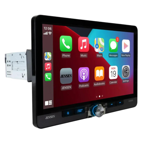 Jensen CAR1013 10.1" 1-DIN/2-DIN Digital Multimedia with Backup Camera
