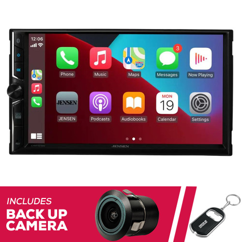 Jensen CAR723W 7" Double-DIN Digital Multimedia w/ Backup Bullet Camera Jensen CAR723W 7" Double-DIN Digital Multimedia w/ Backup Bullet Camera