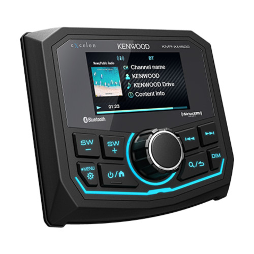 Kenwood eXcelon KMR-XM500 IP66 Rating Marine Digital Media Receiver w/ Bluetooth