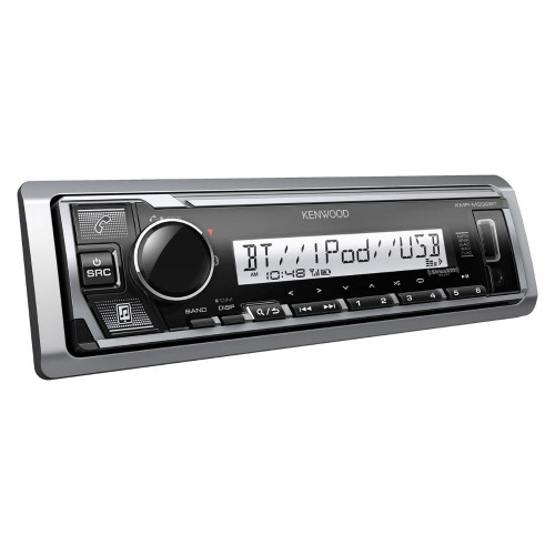 Refurbished Kenwood KMR-M332BT Marine Digital Media Receiver (Does Not Play CDs) & Bluetooth