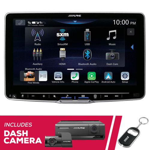 Alpine ILX-F509 9" 1-DIN Multimedia with HD Night Vision Dash Camera