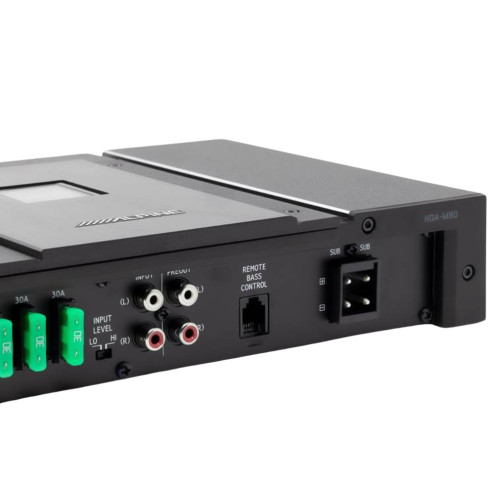 Alpine HDA-M80 Status Series 800W Class D Mono Amplifier with Remote Bass Knob