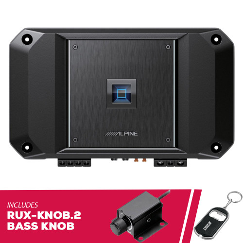 Alpine R2-A75M Next-Gen R-Series Class D 750W Mono Amplifier w/ Remote Bass Knob