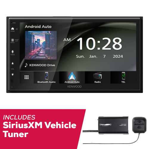 Kenwood DMX40S 6.8" Single DIN Multimedia with SXV300V1 SiriusXM Tuner