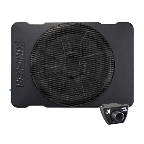 Kicker 10" 51HS10 10" 180 Watts RMS Hideaway Compact Powered Subwoofer Enclosure Kicker 10" 51HS10 10" 180 Watts RMS Hideaway Compact Powered Subwoofer Enclosure