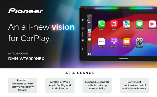 Pioneer DMH-WT6000NEX 10.1" 1-DIN Multimedia w/ ND-BC010 Backup Camera