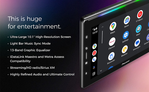 Pioneer DMH-WT6000NEX 10.1" Single DIN Multimedia with Back-Up Camera