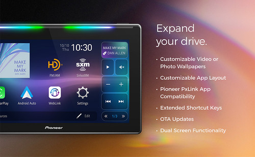 Pioneer DMH-WT6000NEX 10.1" 1-DIN Multimedia with Satellite Radio Tuner