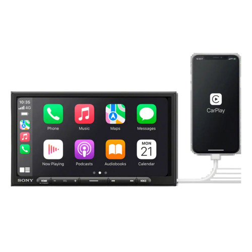 Sony XAVAX3700 6.95" 2-DIN Digital Multimedia with CarPlay, Bluetooth