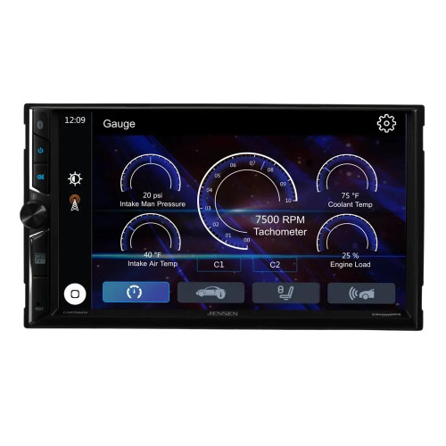 Jensen CAR714MW 7" 2-DIN Multimedia W/ Bluetooth, CarPlay/Android Auto