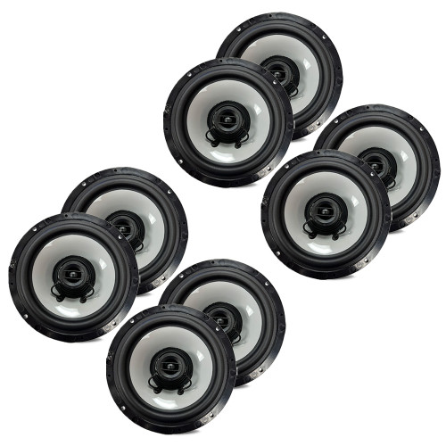 Hertz HEX 6.5 - 6.5" Marine Coaxial Replacement Speakers, 4 Pair, No Grilles
