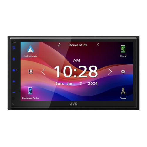 JVC KW-M590BT 6.8" 1-DIN/2-DIN Multimedia with CarPlay and Android Auto JVC KW-M590BT 6.8" 1-DIN/2-DIN Multimedia with CarPlay and Android Auto