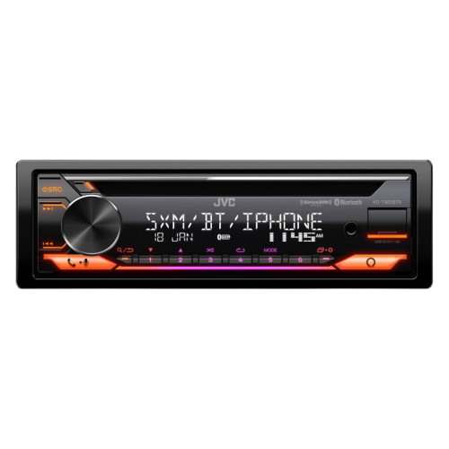 JVC KD-T920BTS Single DIN CD with Bluetooth, Alexa, USB, and 13-Band EQ