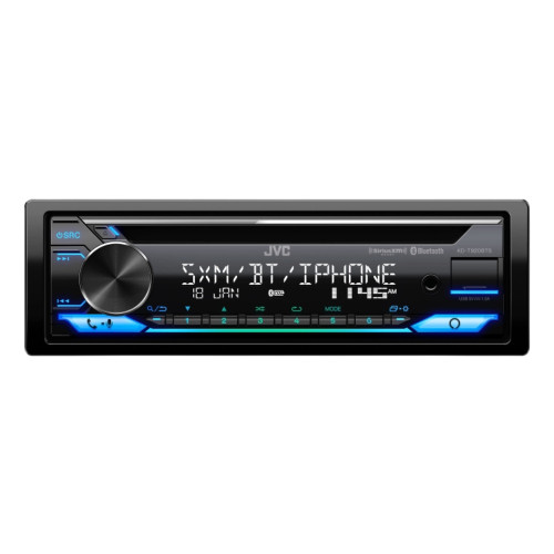 JVC KD-T920BTS Single DIN CD with Bluetooth, Alexa, USB, and 13-Band EQ