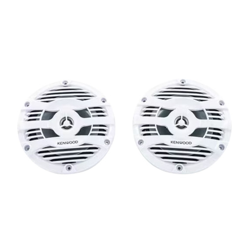 Refurbished Kenwood KFC-1653MRW 6.5" 2-Way Water-Resistant Marine Speakers White