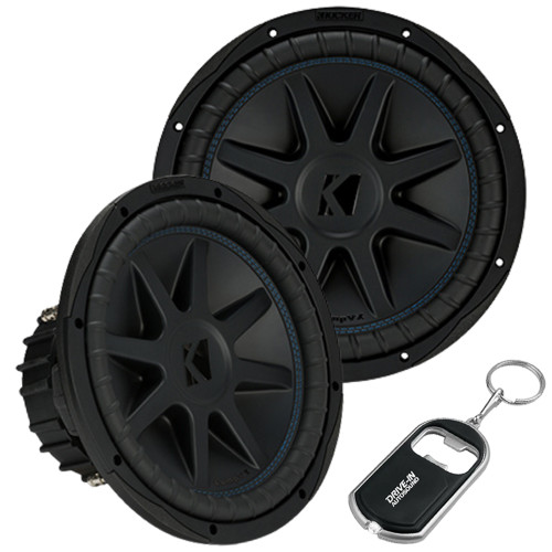 Kicker 2-Pack 50CVX124 CompVX 12" 1500W Subwoofer w/ Dual Four-Ohm Voice Coils