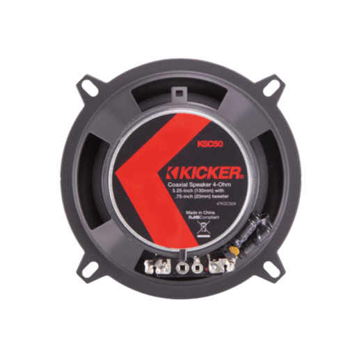 Kicker KS-Series 51KSC404 4" Coaxial Speakers & 51KSC504 5.25" Coaxial Speakers