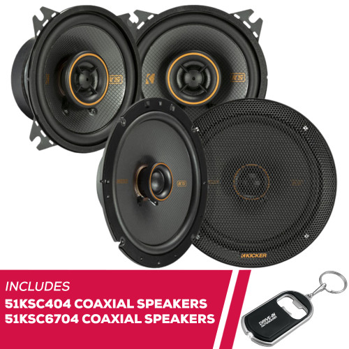 Kicker KS-Series 51KSC404 4" Coaxial Speakers & 51KSC6704 6.75" Coaxial Speakers Kicker KS-Series 51KSC404 4" Coaxial Speakers & 51KSC6704 6.75" Coaxial Speakers