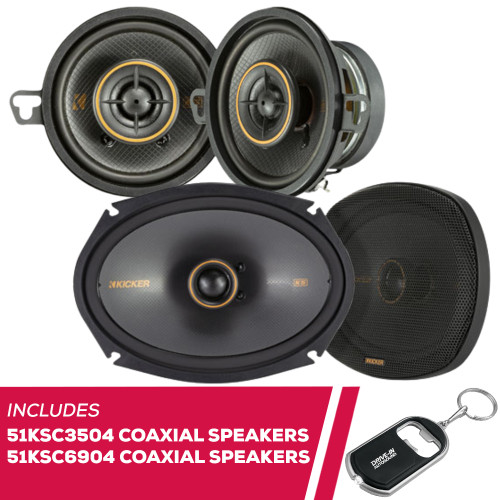 Kicker 51KSC3504 3.5-Inch Coaxial Speakers & 51KSC6904 6x9-Inch Coaxial Speakers Kicker 51KSC3504 3.5-Inch Coaxial Speakers & 51KSC6904 6x9-Inch Coaxial Speakers
