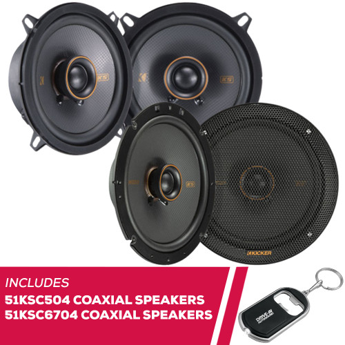 Kicker 4 Ohms 51KSC504 5.25" Coaxial Speakers & 51KSC6704 6.75" Coaxial Speakers Kicker 4 Ohms 51KSC504 5.25" Coaxial Speakers & 51KSC6704 6.75" Coaxial Speakers