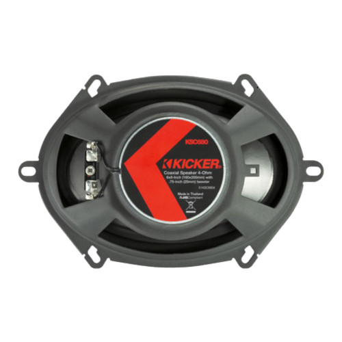 Kicker 4 Ohms 51KSC504 5.25" Coaxial Speakers & 51KSC6804 6x8" Coaxial Speakers