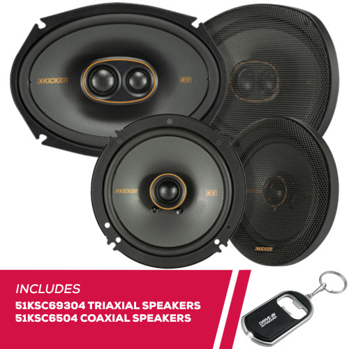 Kicker 51KSC69304 6x9" Triaxial Speakers and 51KSC6504 6.5" Coaxial Speakers Kicker 51KSC69304 6x9" Triaxial Speakers and 51KSC6504 6.5" Coaxial Speakers