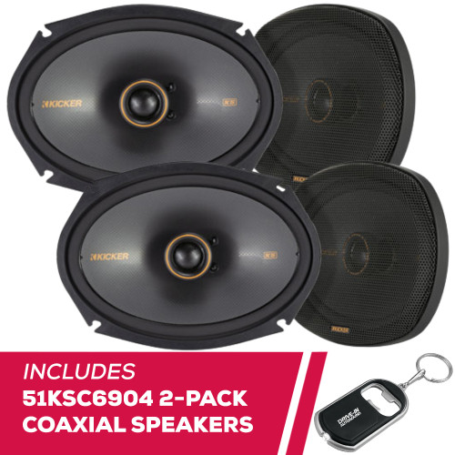Kicker KS-Series 2-Pack 51KSC6904 6x9" Coaxial Speakers w/ High Power Handling