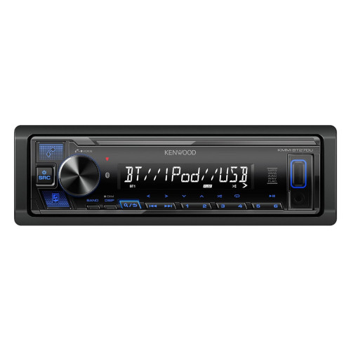 Refurbished Kenwood KMM-BT270U 1-DIN Digital Media Car Stereo with Bluetooth Refurbished Kenwood KMM-BT270U 1-DIN Digital Media Car Stereo with Bluetooth