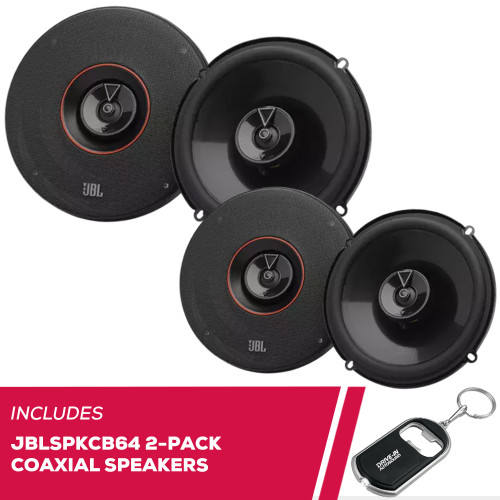 JBL 2-Pack JBLSPKCB64 Club Series 6.5 Inches 60 Watts RMS 2-Way Car Speakers JBL 2-Pack JBLSPKCB64 Club Series 6.5 Inches 60 Watts RMS 2-Way Car Speakers