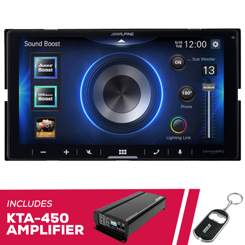 Alpine ILX-W770 6.75" Shallow-Chassis Multimedia and KTA-450 Amplifier Alpine ILX-W770 6.75" Shallow-Chassis Multimedia and KTA-450 Amplifier