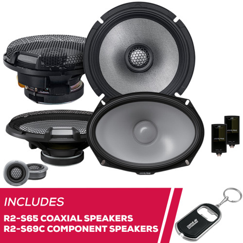 Alpine R-Series R2-S65 6.5" Coaxial Speakers & R2-S69C 6"x9" Component Speakers Alpine R-Series R2-S65 6.5" Coaxial Speakers & R2-S69C 6"x9" Component Speakers