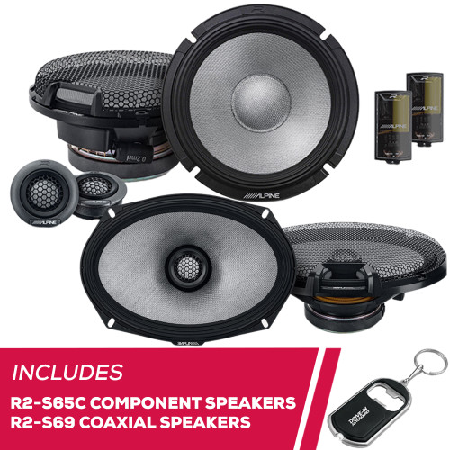 Alpine R-Series R2-S65C 6.5" Component Speakers & R2-S69 6x9" Coaxial Speakers Alpine R-Series R2-S65C 6.5" Component Speakers & R2-S69 6x9" Coaxial Speakers
