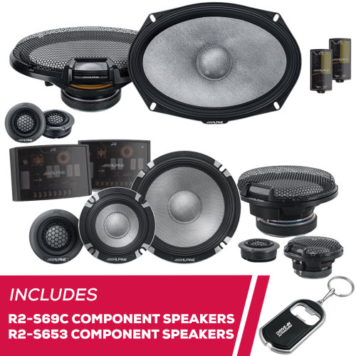 Alpine R-Series R2-S69C 6"x9" Component Speaker & R2-S653 6.5" Component Speaker Alpine R-Series R2-S69C 6"x9" Component Speaker & R2-S653 6.5" Component Speaker