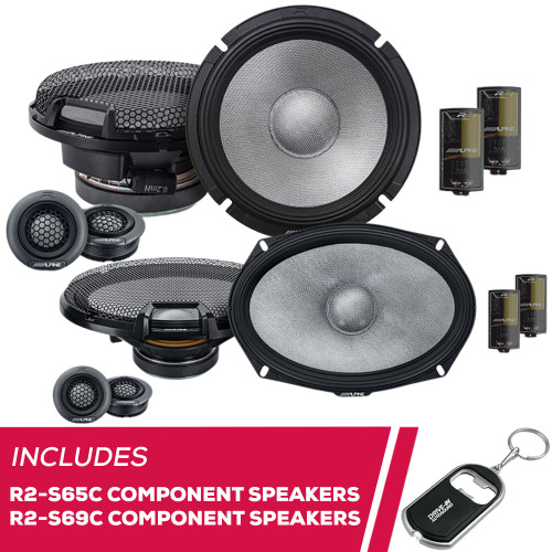 Alpine R-Series R2-S65C 6.5" Component Speakers, R2-S69C 6x9" Component Speakers Alpine R-Series R2-S65C 6.5" Component Speakers, R2-S69C 6x9" Component Speakers