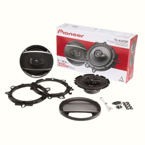 OPEN BOX Pioneer A1670F 6.5" 3-Way 70W RMS Car Audio Coaxial Speakers System