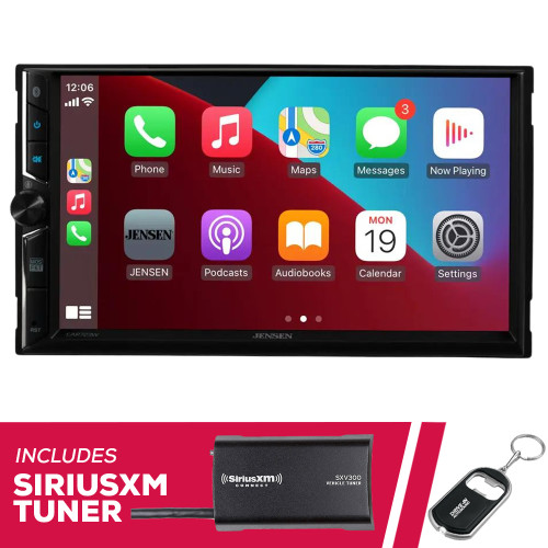 Jensen CAR723W 7" Double-DIN Digital Multimedia with SiriusXM Tuner Jensen CAR723W 7" Double-DIN Digital Multimedia with SiriusXM Tuner